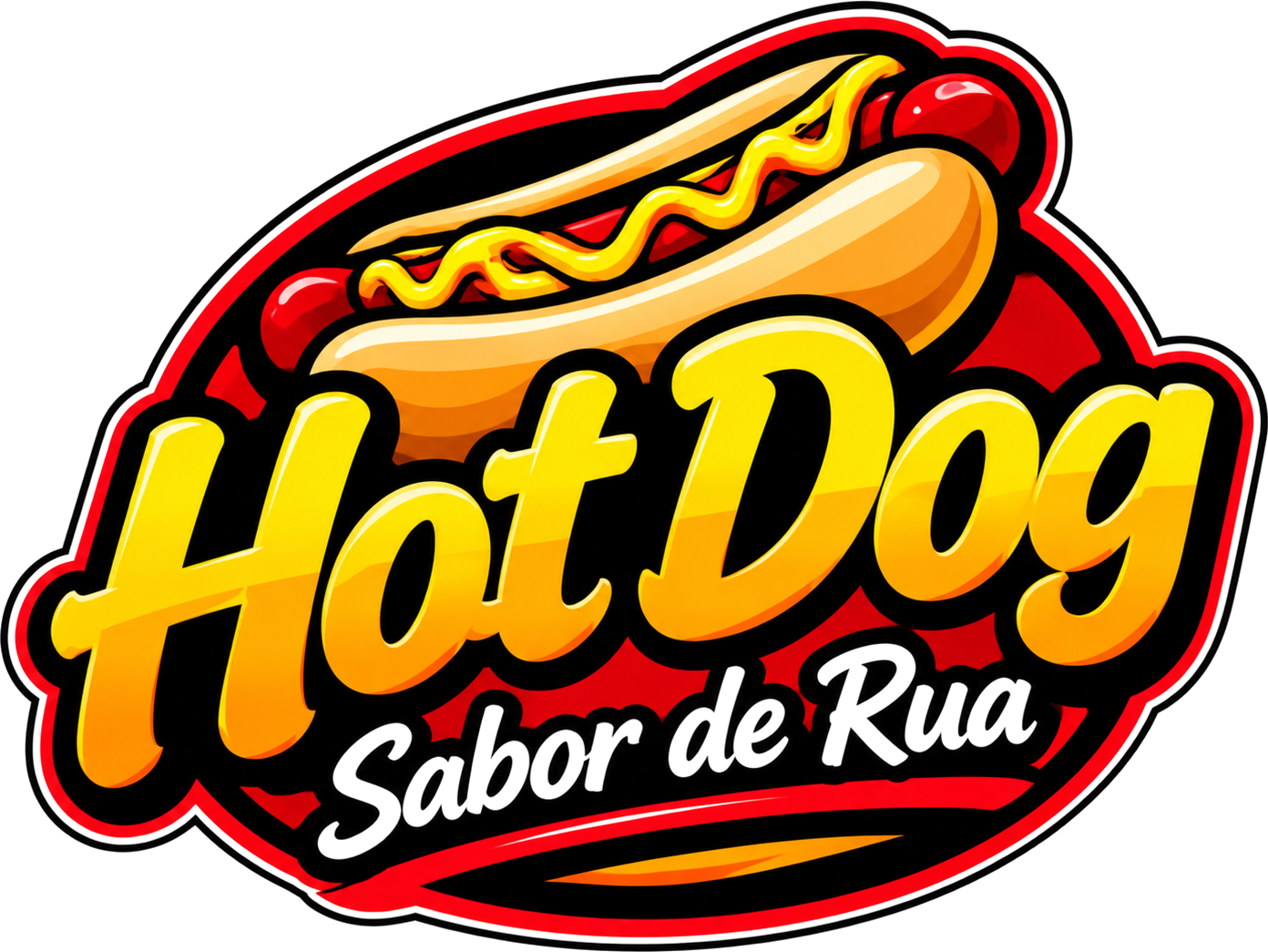 Logo Hot Dog Sabor de Rua